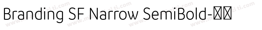 Branding SF Narrow SemiBold字体转换